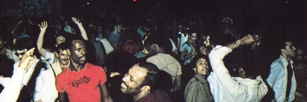 Clubgoers at the iconic Paradise Garage Club, New York City. Photographer / Source: Unknown.